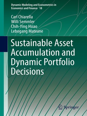 cover image of Sustainable Asset Accumulation and Dynamic Portfolio Decisions